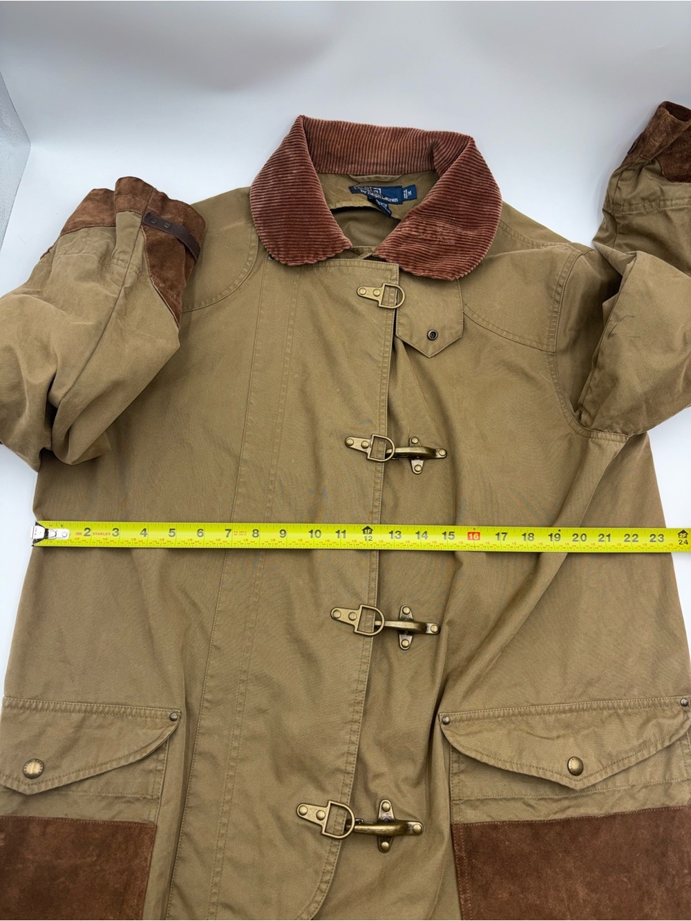 Vintage Rare Polo Ralph Lauren 1980s fireman jacket brown MEDIUM!!! - Picture 15 of 16